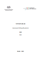 Yeni kitablar 2022 (№3): annotasiyalı biblioqrafik göstərici